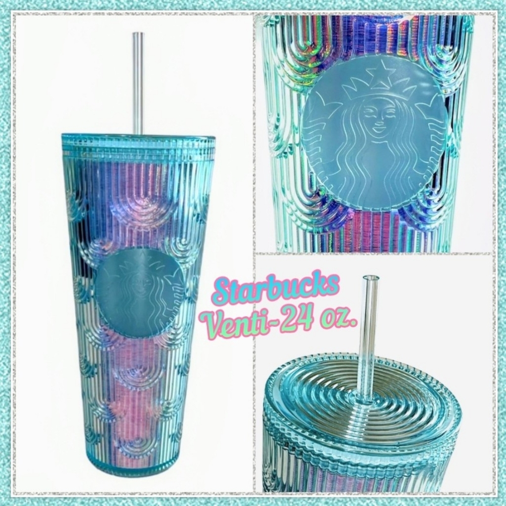 Starbucks Spring 2022, Mermaid Scales Iridescent, Venti, 24 oz. Tumbler